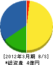 洋電社 貸借対照表 2012年3月期