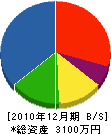 石井建設 貸借対照表 2010年12月期