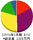 吉本庭園 貸借対照表 2010年3月期