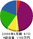 大東園芸 貸借対照表 2008年6月期