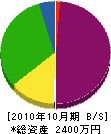 二俣電気工業社 貸借対照表 2010年10月期