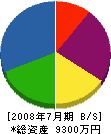 松田組 貸借対照表 2008年7月期