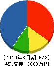 田村電機 貸借対照表 2010年3月期