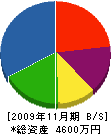 白沢設備 貸借対照表 2009年11月期