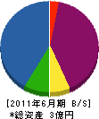 桝井工業 貸借対照表 2011年6月期