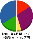 田中建機 貸借対照表 2009年4月期