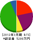前澤塗装 貸借対照表 2012年3月期