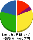 清水屋 貸借対照表 2010年8月期