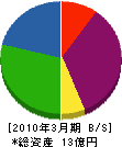 真志田建材 貸借対照表 2010年3月期