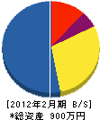 池田建設 貸借対照表 2012年2月期