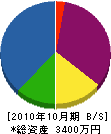タナカ 貸借対照表 2010年10月期