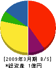 大竹電気工事店 貸借対照表 2009年3月期