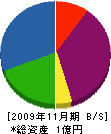 共同建設 貸借対照表 2009年11月期