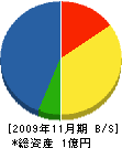 田村建設 貸借対照表 2009年11月期