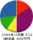 樋口工業 貸借対照表 2009年10月期