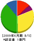 伸高設備工業 貸借対照表 2009年6月期