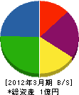 富田公害 貸借対照表 2012年3月期