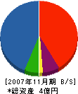 光明工事 貸借対照表 2007年11月期