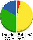 篠村建設 貸借対照表 2010年12月期