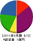 丸弘建設 貸借対照表 2011年9月期