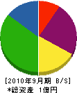 堀江建設工業所 貸借対照表 2010年9月期