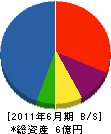 蔵田工業 貸借対照表 2011年6月期