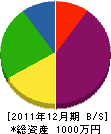 西四国開発 貸借対照表 2011年12月期