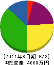 東豊開発 貸借対照表 2011年6月期