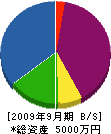須賀利三商店 貸借対照表 2009年9月期