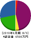 細田住宅設備 貸借対照表 2010年6月期