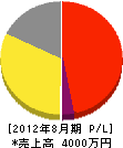 辻電気工事店 損益計算書 2012年8月期