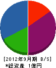 斎藤防水工業 貸借対照表 2012年9月期