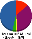 タナベ興建 貸借対照表 2011年10月期