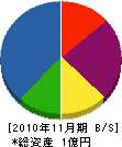 日光電気工事 貸借対照表 2010年11月期