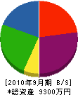 藤武産業 貸借対照表 2010年9月期