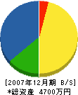 松竹組 貸借対照表 2007年12月期