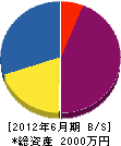 前田塗装 貸借対照表 2012年6月期