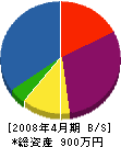 丸西西村畳店 貸借対照表 2008年4月期