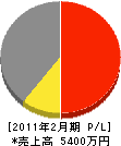 山崎電気商会 損益計算書 2011年2月期