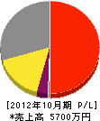 沖田鑿井設備工業 損益計算書 2012年10月期