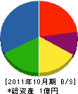 斉藤土建 貸借対照表 2011年10月期