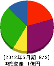 片岡電気工事 貸借対照表 2012年5月期