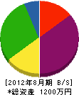 中川工作所 貸借対照表 2012年8月期
