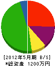 田島建設 貸借対照表 2012年5月期