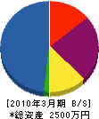 菅沼電機 貸借対照表 2010年3月期