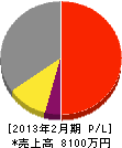 藤田電気商会 損益計算書 2013年2月期