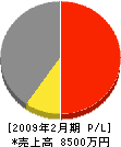 宮崎工業 損益計算書 2009年2月期