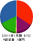 山田建設 貸借対照表 2011年1月期