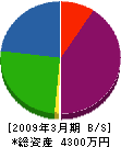 渡辺プラスチック造船 貸借対照表 2009年3月期 渡辺プラスチック造船 貸借対照表 2009年3月期
