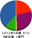ひかわ工務店 貸借対照表 2012年9月期